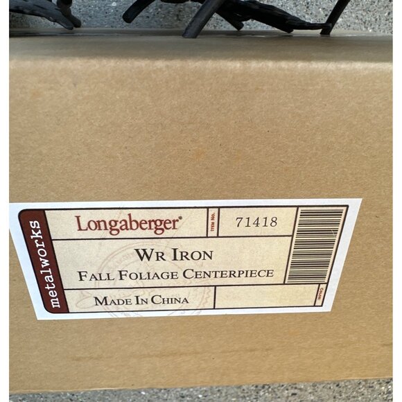 Longaberger Metalworks WR Iron Fall Foliage Centerpiece 3 pc 71418 trivet - Picture 2 of 7